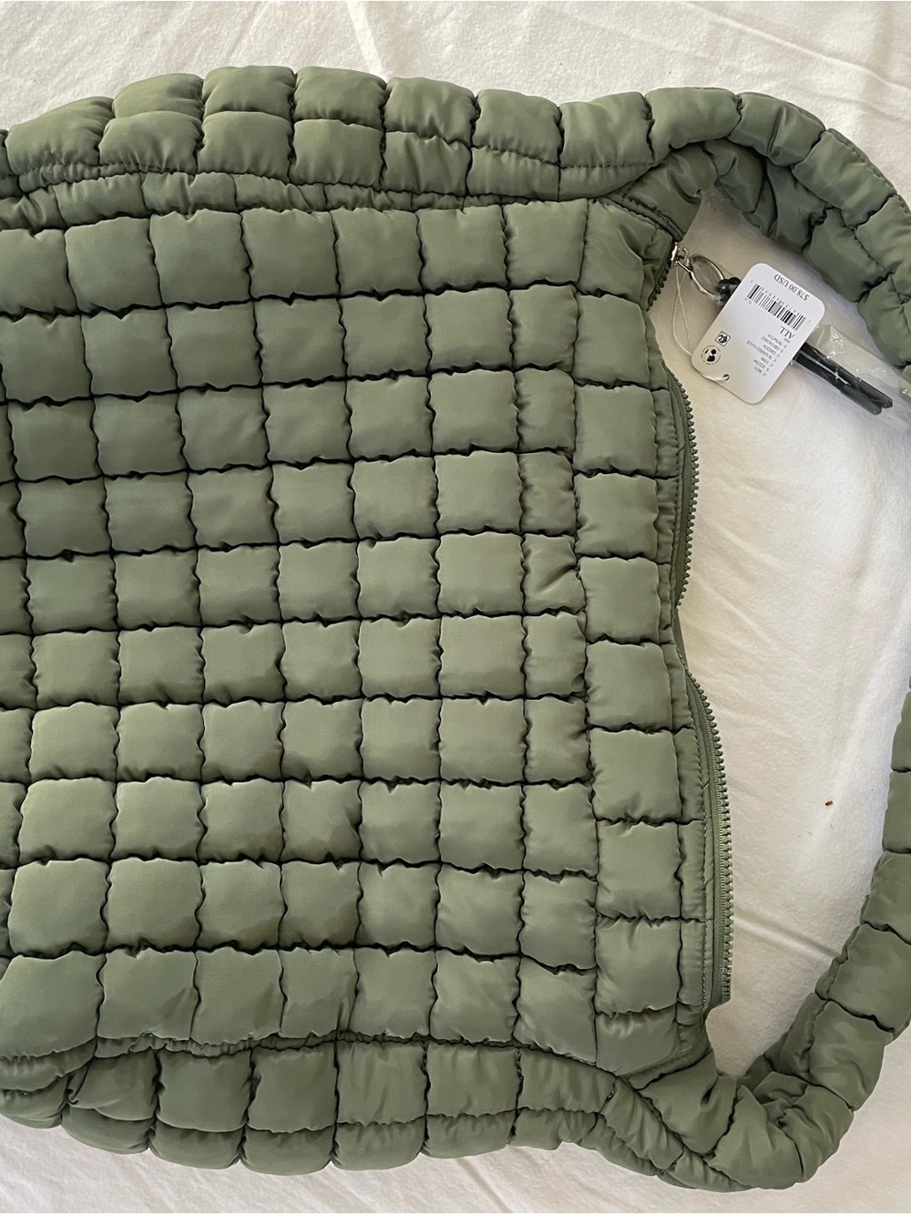 FP Movement by Free People Quilted Tote Bag - Olive Green